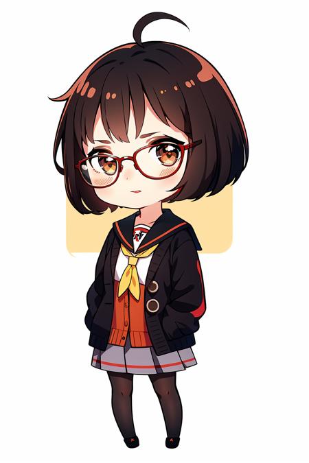 15682-762222472-Concept art, original character design, Q version of characters, 1girl, solo, pantyhose, glasses, red-framed eyewear, school uni.png